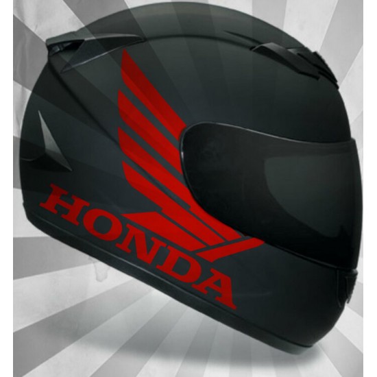 2x  9'' Honda Pour Casque Décalque Vinyle