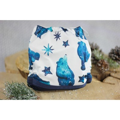 Couche à poche ours et constellations - Modèle...