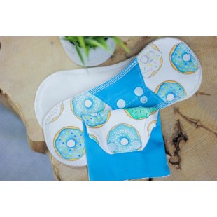 Beigne bleu - Serviettes hygiéniques lavables -...