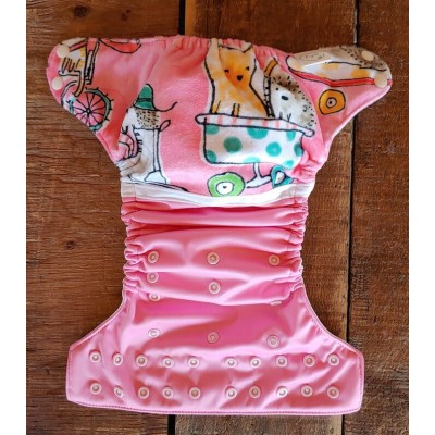 Couche à poche chat4 - wrap en minky - modèle...