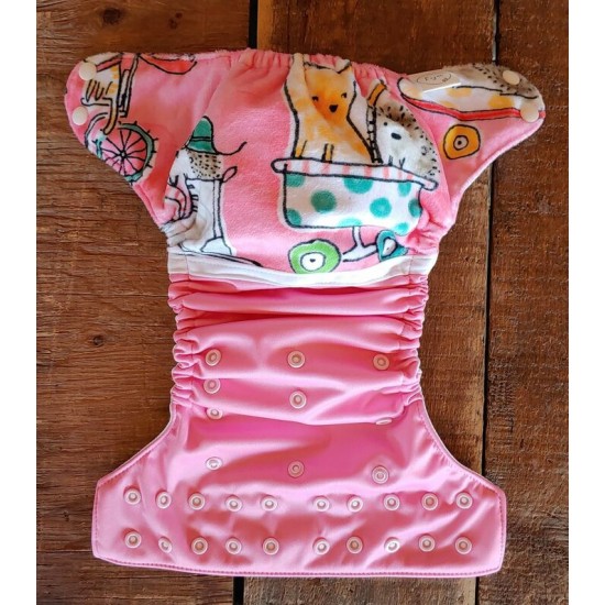 Couche à poche chat4 - wrap en minky - modèle 2.0