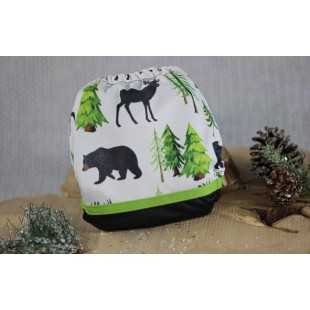 Couche à poche ours, cerf et sapin - Modèle 2.0