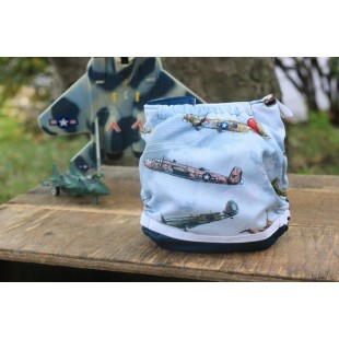 Couche à poche avion vintage - modèle 2.0