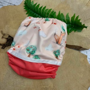 Couche à poche renard et hérisson - modèle 2.0