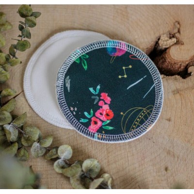Espace floral - Compresses d'allaitement lavables 
