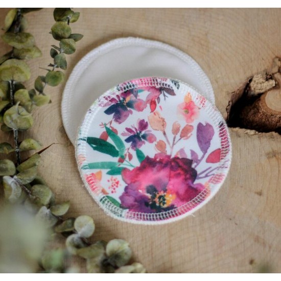 Roses sauvages - Compresses d'allaitement lavables 