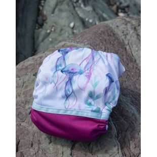 Méduse aquarelle - Couche à poche modèle 2.0 -...