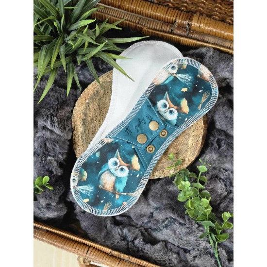 Hibou magique - Serviettes hygiéniques lavables - Sur commande