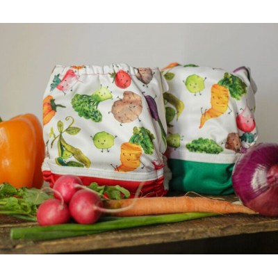 Surprise thème Légumes - Couche à poche modèle 2.0 - Prête à partir