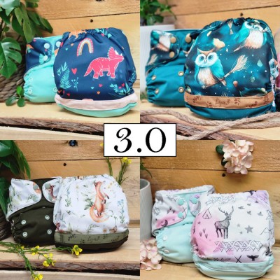 Surprise Lot de 20 couches FILLE - Couche à poche modèle - Prête à partir