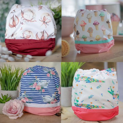 Surprise Lot de 20 couches FILLE - Couche à poche modèle - Prête à partir