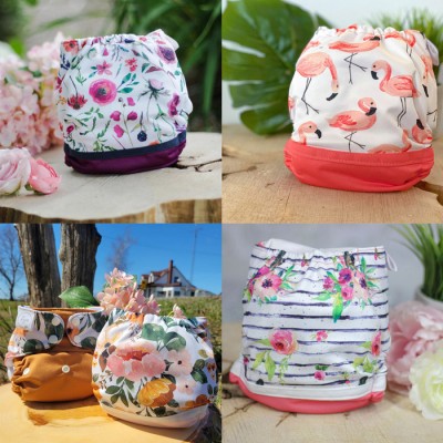 Surprise Lot de 20 couches FILLE - Couche à poche modèle - Prête à partir