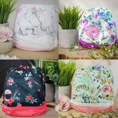 Surprise Lot de 20 couches FILLE - Couche à poche modèle - Prête à partir