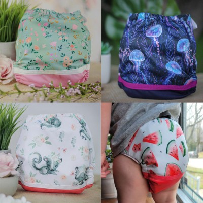 Surprise Lot de 20 couches FILLE - Couche à poche modèle - Prête à partir