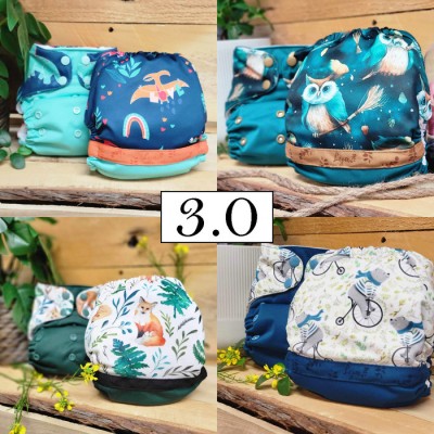 Surprise Lot de 10 couches GARÇON - Couche à poche modèle - Prête à partir