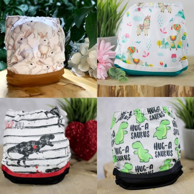 Surprise Lot de 10 couches GARÇON - Couche à poche modèle - Prête à partir