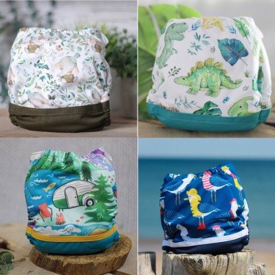 Surprise Lot de 10 couches GARÇON - Couche à poche modèle - Prête à partir