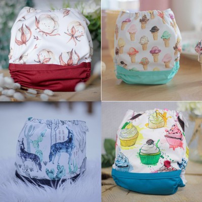 Surprise Lot de 10 couches GARÇON - Couche à poche modèle - Prête à partir