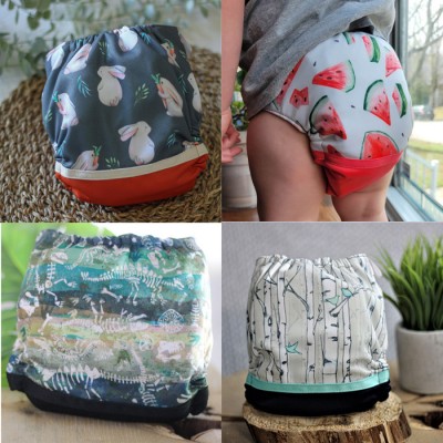 Surprise Lot de 10 couches GARÇON - Couche à poche modèle - Prête à partir
