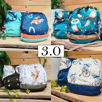 Surprise Lot de 10 couches UNISEXE - Couche à poche modèle - Prête à partir