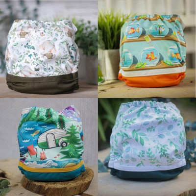 Surprise Lot de 10 couches UNISEXE - Couche à poche modèle - Prête à partir