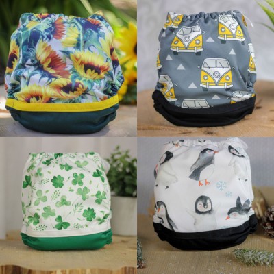 Surprise Lot de 10 couches UNISEXE - Couche à poche modèle - Prête à partir