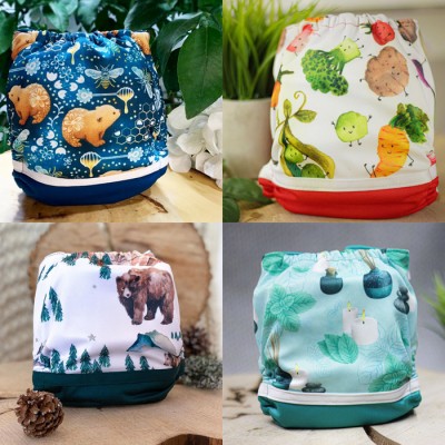 Surprise Lot de 10 couches UNISEXE - Couche à poche modèle - Prête à partir