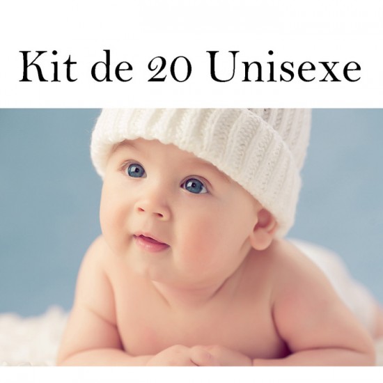Surprise Lot de 20 couches UNISEXE - Couche à poche modèle - Prête à partir