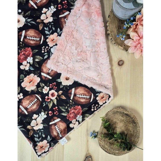 Football floral - Prête à partir - Couverture - Blush