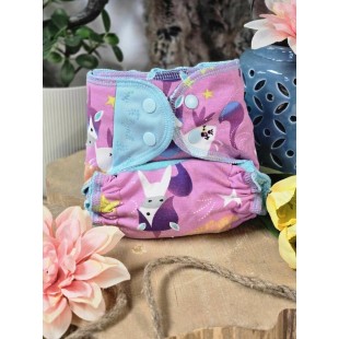 Couche moulée licorne - aile bleue