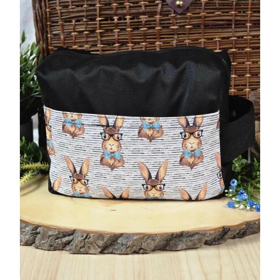 Lapin à lunette - Pochette à couche - Diaper pod 3.0 - PRET À PARTIR