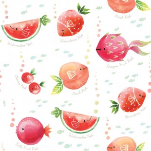Poisson fruit - Couche de piscine 