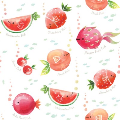 Poisson fruit - Couche de piscine 