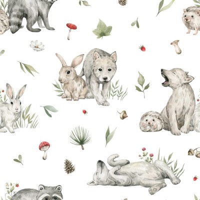 Animaux de la forêt - Couche de piscine 