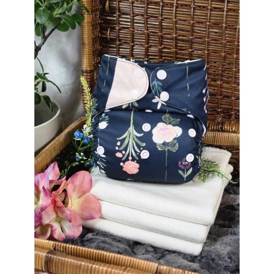 Jardin de nuit - FULL print - Couche à poche modèle 3.0 