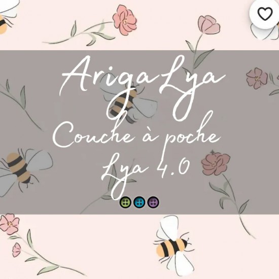 Abeille - Couche à poche modèle 4.0 - ArigaLya