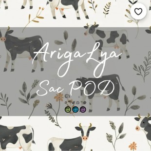 Vache - Pochette à couche - Diaper pod - ArigaLya