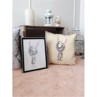 1er versement -  50% de coussin personnalise  avec...