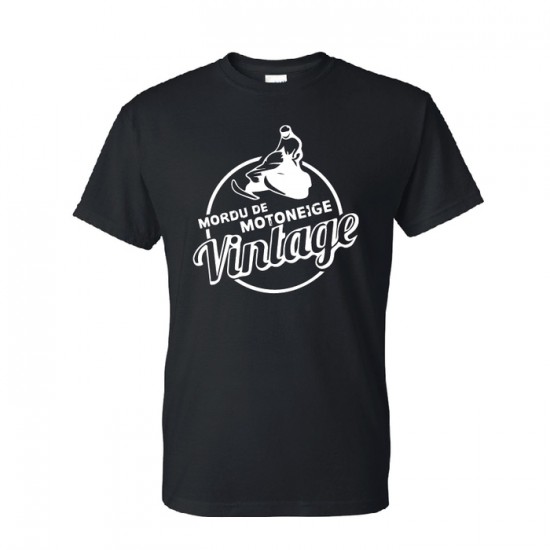 T-Shirt modèle "Mordu de motoneige vintage''