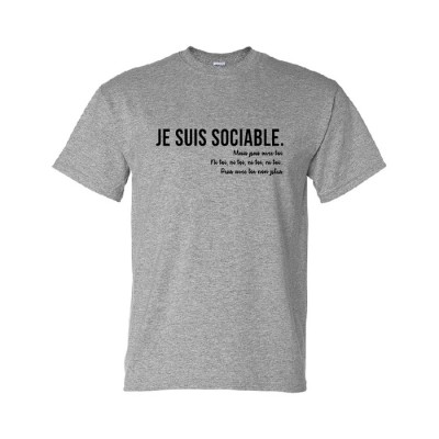 T-Shirt ''Je suis sociable