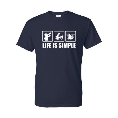 T-shirt ''Life is simple chasse