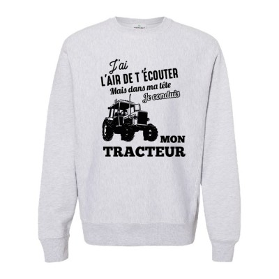 Coton Ouaté sans capuche  ''Mon tracteur