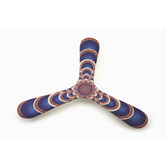 Boomerang imprimé Arches bleues