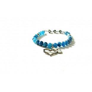 Bracelet Infirmière- Agate Bleue