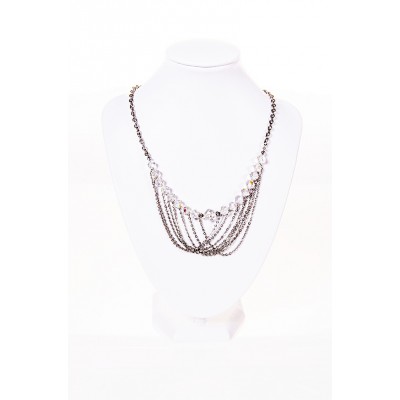 Collier Cristal-Acier inox