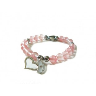 Bracelet Infirmière-Quartz Rose