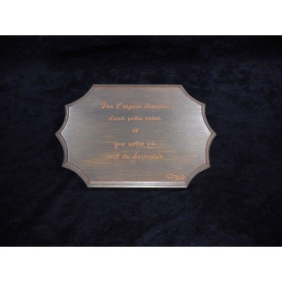 Plaque murale décorative en bois