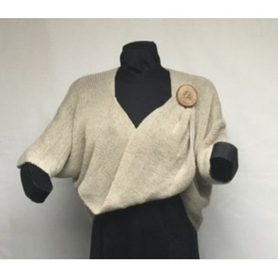 Boléro bouton beige pâle 