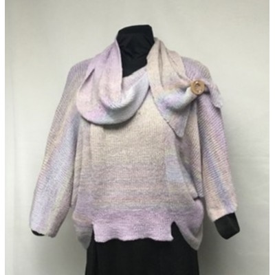 Frileuse bouton arc en ciel