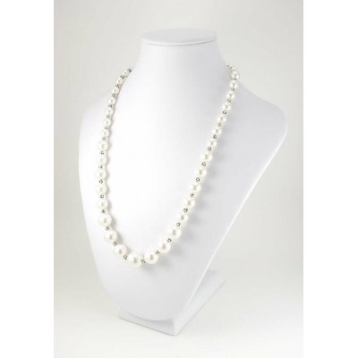 Collier de perles blanche Swarovski